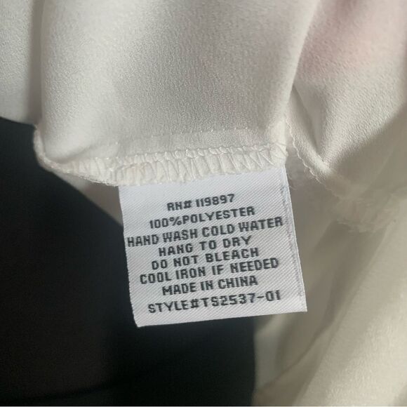 Vici White Cross Bodice Blouse, Size Small - Picture 7 of 7